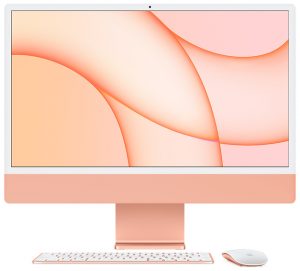  iMac 24-inch - Apple M1 chip 8‑core CPU 8‑core GPU - 256GB - 8GB - Orange