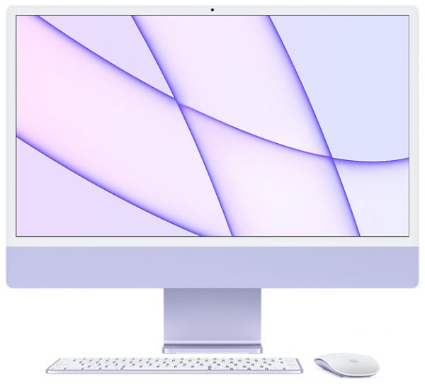 iMac 24-inch - Apple M1 chip 8‑core CPU 8‑core GPU - 256GB - 8GB - Purple